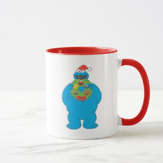 Kerstkrans met vintage Cookie Monster Mok (Rechts)