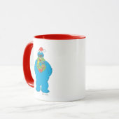 Kerstkrans met vintage Cookie Monster Mok (Voorkant links)