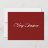 Kerstkrans Monogram Briefkaart (Achterkant)