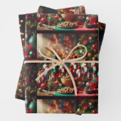 Kerstkrans, Notenkraker, en Inpakpapier Vel (In situ)