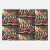 Kerstkrans, Notenkraker, en Inpakpapier Vel (Voorkant)