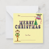 Kerstkrans Notitiekaartje (Achterkant)
