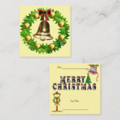 Kerstkrans Notitiekaartje (Voorkant / Achterkant)