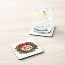 Kerstkrans Onderzetterset van 6