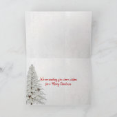 Kerstkrans op oude schuur met rode deur kaart (Binnen)