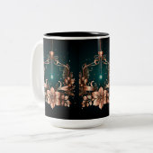 Kerstkrans Oude Kerst Ornamenten Mok (Voorkant links)