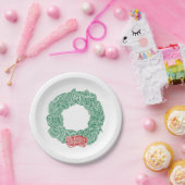Kerstkrans Papieren Bordje (Feest)