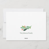 Kerstkrans Platte Fotokaart Feestdagenkaart (Achterkant)