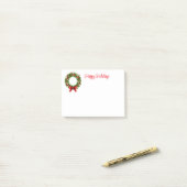 Kerstkrans Post-it® Notes (Op bureau)
