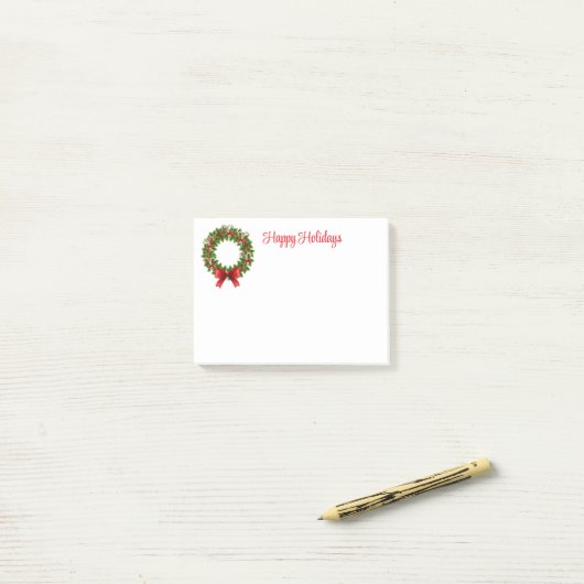 Kerstkrans Post-it® Notes (Op bureau)