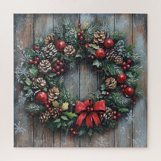Kerstkrans puzzel (Verticaal)