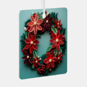 Kerstkrans quill vakantie ornament (Voorkant Rechts)