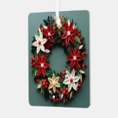 Kerstkrans quill vakantie ornament (Voorkant links)