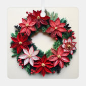 Kerstkrans quill vakantie ornament (Voorkant)