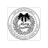 Kerstkrans retouradres stempel (Afrduk)