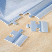 Kerstkrans Rode Strik Witte Waterverf Legpuzzel (Zijkant)