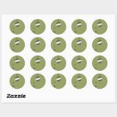 Kerstkrans Ronde Sticker (Vel)