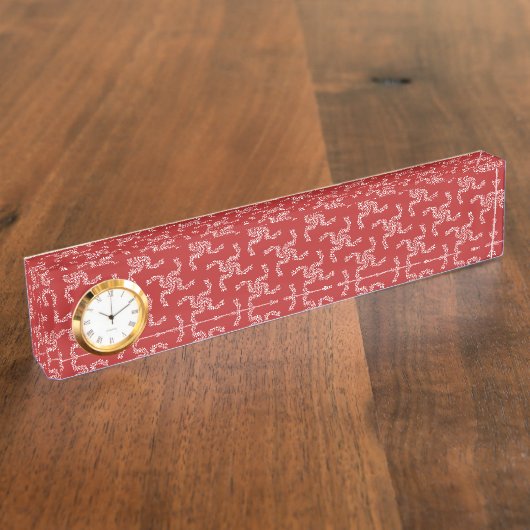 Kerstkrans Rood, Kerst Decoratie, Kerstmis Naambordje (Zijkant)