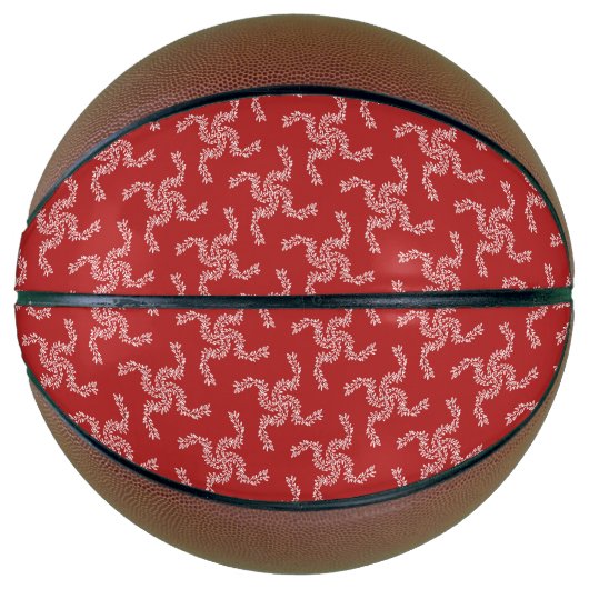 Kerstkrans rood, kerstdecoratie, Kerstmis Basketbal (Voorkant)