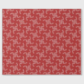 Kerstkrans rood, kerstdecoratie, Kerstmis Cadeaupapier (Vlak)