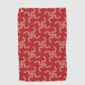 Kerstkrans rood, kerstdecoratie, Kerstmis Golfhanddoek (Voorkant)