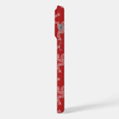 Kerstkrans rood, kerstdecoratie, Kerstmis iPhone Hoesje (Linkerkant)