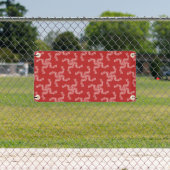 Kerstkrans rood, kerstdecoratie, Kerstmis Spandoek (Insitu)