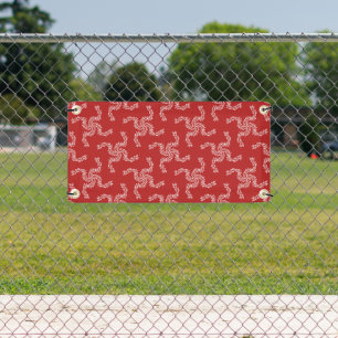 Kerstkrans rood, kerstdecoratie, Kerstmis Spandoek