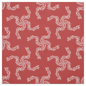 Kerstkrans rood, kerstdecoratie, Kerstmis Stof (Swatch)