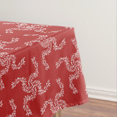 Kerstkrans rood, kerstdecoratie, Kerstmis Tafelkleed (Voorbeeld)