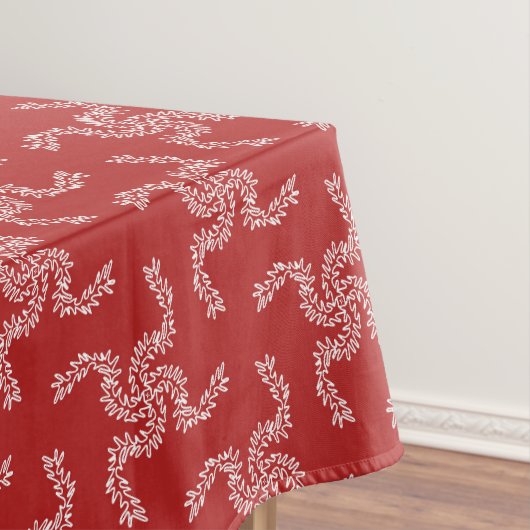 Kerstkrans rood, kerstdecoratie, Kerstmis Tafelkleed (Voorbeeld)