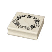 Kerstkrans rubberen stempel maat S M L  (Stempel)