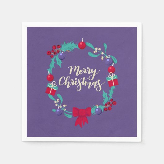 Kerstkrans Servet (Voorkant)