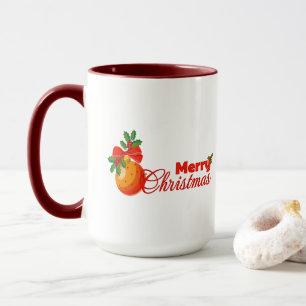 Kerstkrans Sinaasappel Ornament Mok