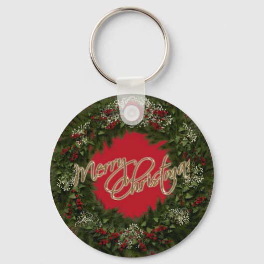 Kerstkrans sleutelhanger (Voorkant)