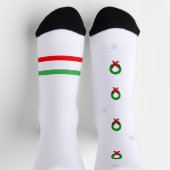Kerstkrans & Sneeuwvlok Crew Soks Sokken (Top)