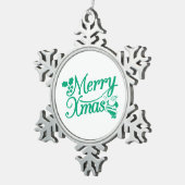 Kerstkrans Sneeuwvlok Ornament (Rechts)