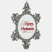 Kerstkrans Sneeuwvlok Ornament (Links)