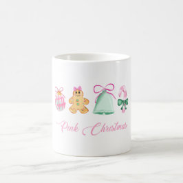Kerstkrans, Snoeprietje & Pastelkleurige Ornamente Koffiemok