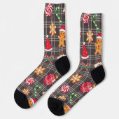 Kerstkrans Soks Kerstprint Soks Sokken (Links)