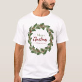 Kerstkrans T-shirt (Voorkant)