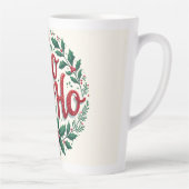 Kerstkrans Typografie Ontwerp met Ho Ho Ho Latte Mok (Rechts)