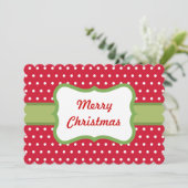 Kerstkrans Uitnodigingen (Staand voorkant)