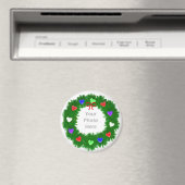 Kerstkrans van harten Foto Magneet (Insitu (Vaatwasser))