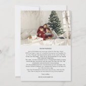 Kerstkrans van rode bessen Jaarverslag Feestdagenkaart (Achterkant)