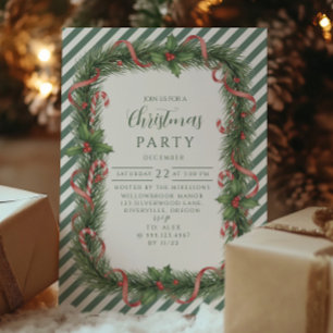 Kerstkrans van Suikerstokken Kerstmis Kaart