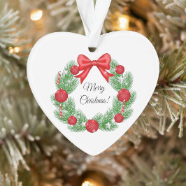 Kerstkrans van takken versierd ornament