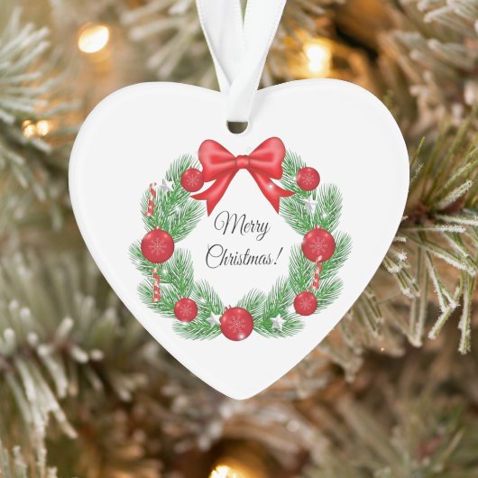 Kerstkrans van takken versierd ornament