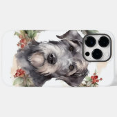 Kerstkrans van Wolfshond Festieve Pup  Case-Mate iPhone Case (Achterkant (horizontaal))