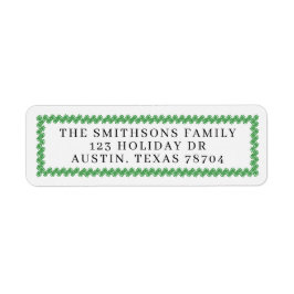 Kerstkrans verzendlabels etiket